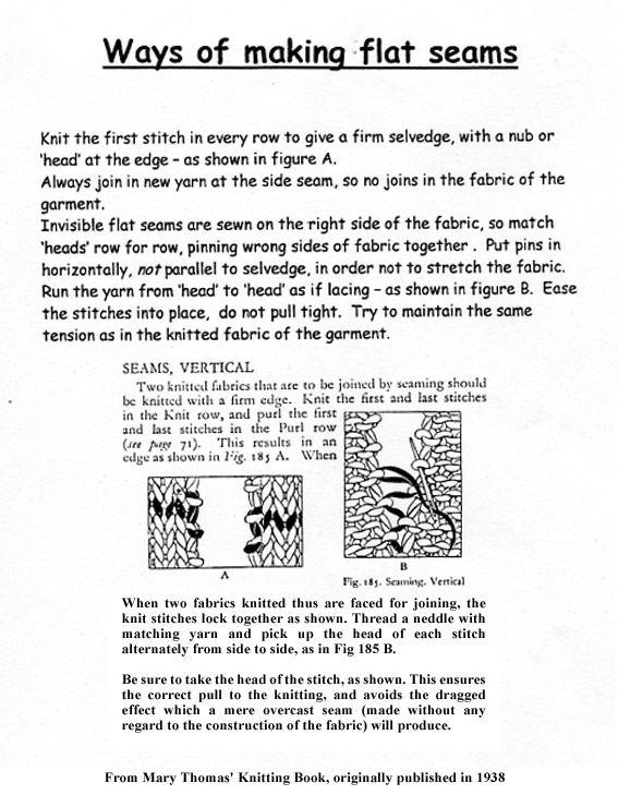 how to make flat seams